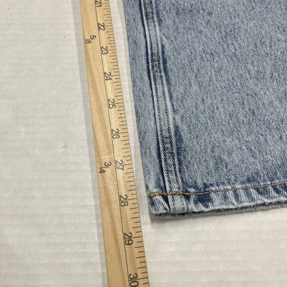 Hollister Y2K Jeans Womens 8P 29‎ Short Low Rise Baggy Vintage Wash Denim Skater - Picture 4 of 11